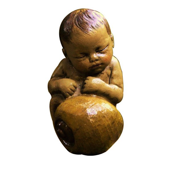 2 stk. Snegle Baby Dukke Harpiks Statue Hjemme Haveindretning Udendørs