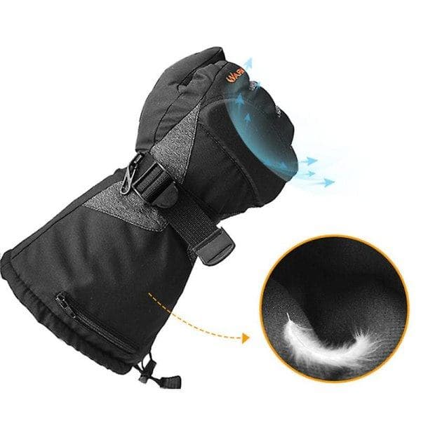 Evago USB Genopladelige Vinterhandsker med Intelligent Temperaturkontrol, Håndrygvarmer, Touchscreen-kompatibel, Størrelse M