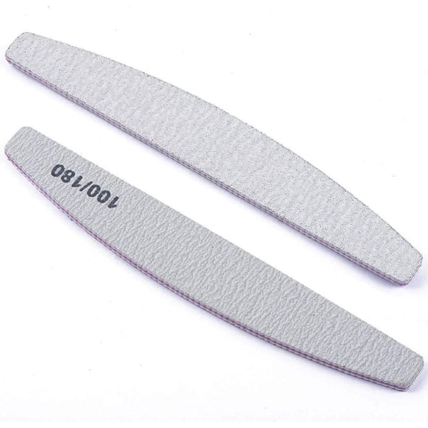 Poleringsslip 50-pack tvättbara dubbelsidiga nagelfiler 50 st