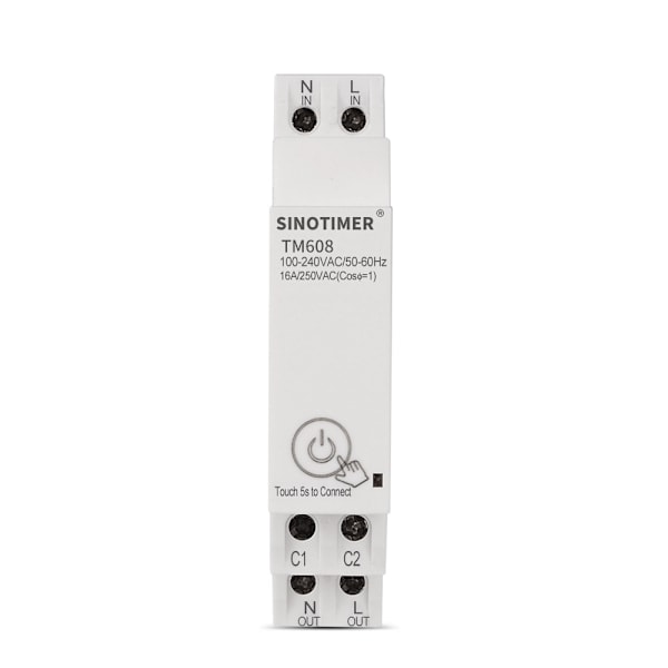 WiFi elmåler til DIN-skinne, 16A 100-240V