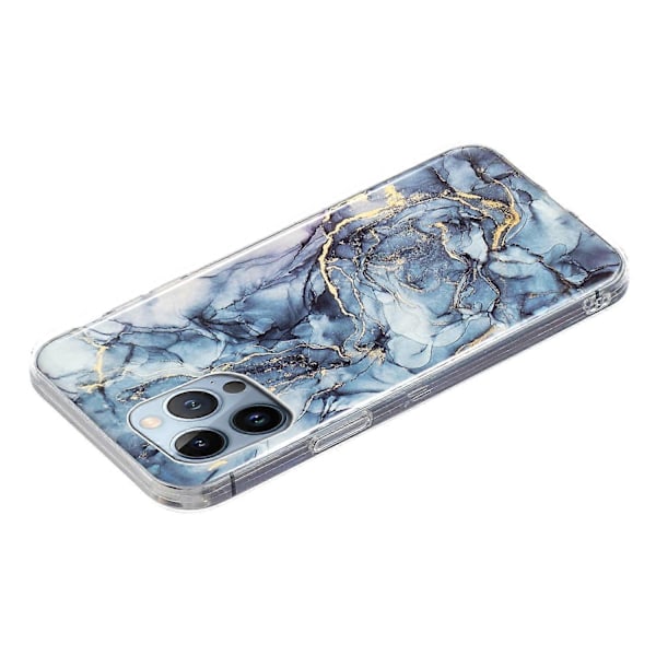 För iPhone 14 Pro IMD Marmor TPU Mobilskal