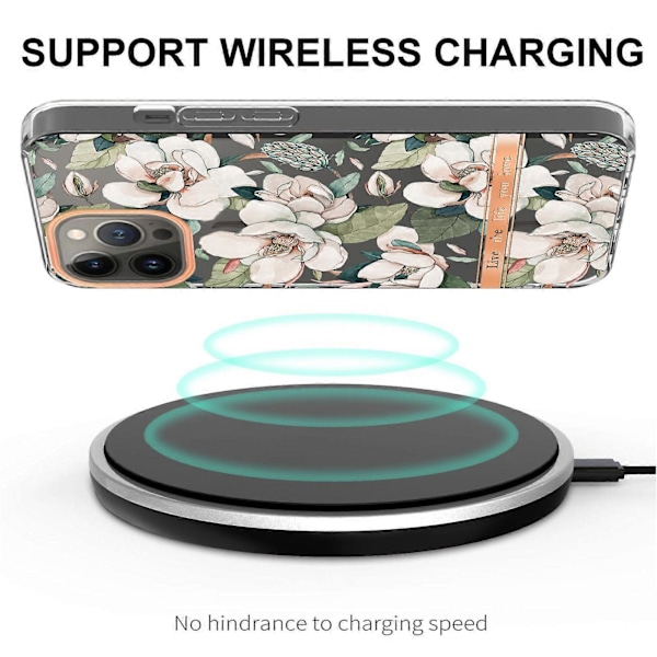 iPhone 13 Pro Kukkia ja kasveja -sarjan IMD TPU -puhelinkotelo