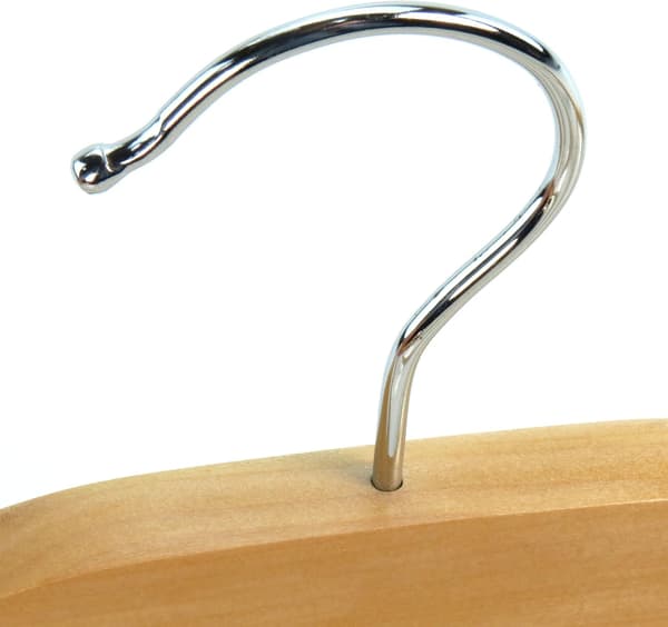 Träbyxhängare med 4 halkfria byxstänger, 38cm