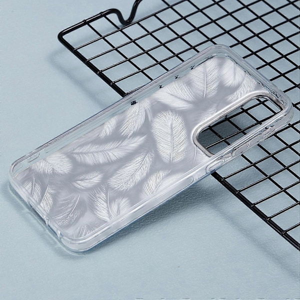 Skal för Samsung Galaxy S25 PC TPU Skyddande Mobilskal Lasergraverat Blommönster - AH12