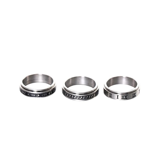 anti stress fidget spinner roterende ring ringe Size 9/19mm Size9/19mm