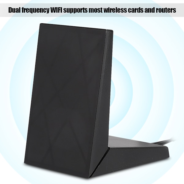 8dBi 2.4GHz 5GHz Dual Band WiFi Antenne Dobbel RP-SMA Kontakt for Asus Linksys Ruter