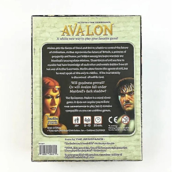 Vastustuksen: Avalon - Sosiaalinen Deduktio Lautapeli Hauska Juhla Korttipeli Täydellinen Lahja
