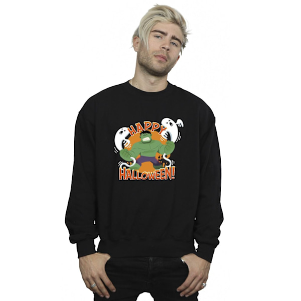 Marvel Herre Hulk Happy Halloween Sweatshirt L Sort Black L