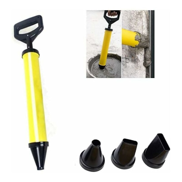 Grout gun for grouting, mortar and mortar gun with mortar