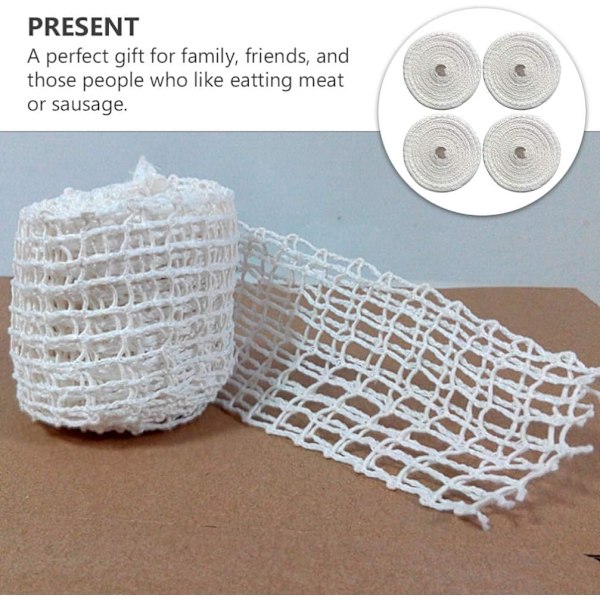 Kødbutcher Twine Net Kødnet Rulle (100CM Længde)