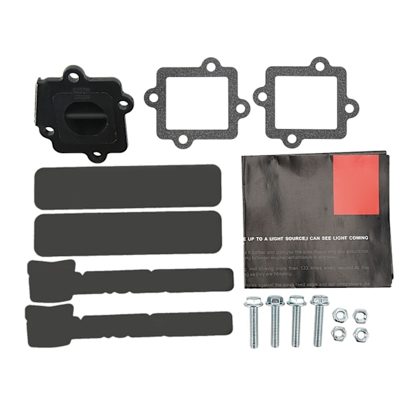 Motorcykel Reedventil V352A ABS Reedventil Assy med Packning Skruv Mutter för Zuma 50 YW50 2002‑2011 0.3