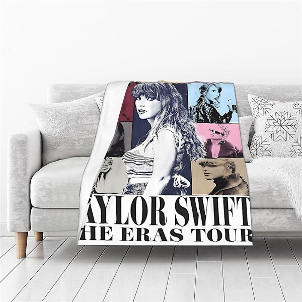 Taylor Swift The Eras Tour teppe som er mykt og varmt for soverom, sofa, festdekorasjoner 70*100