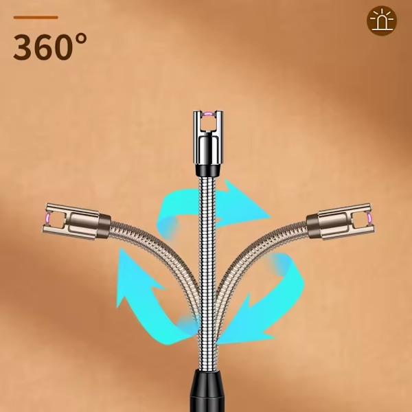ArcLighter Böjbar Laddningsbar USB-Tändare, Svart
