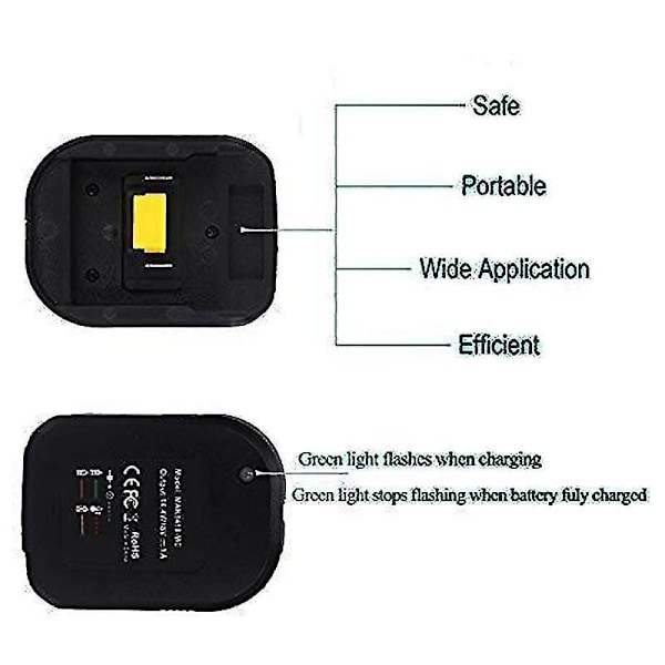 Batterilader for Makita 14.4v 18v Batteri Bl1830 Bl1430 Dc18rc Dc18ra EU Plugg 3a 1a Lader 1A charger
