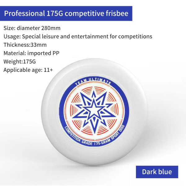 175 g frisbee strandleksaker Vattensportunderhållning utomhusteam Dark blue