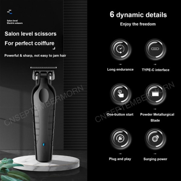 Kemei Barber Km-2299 Elektrisk Hårtrimmer black