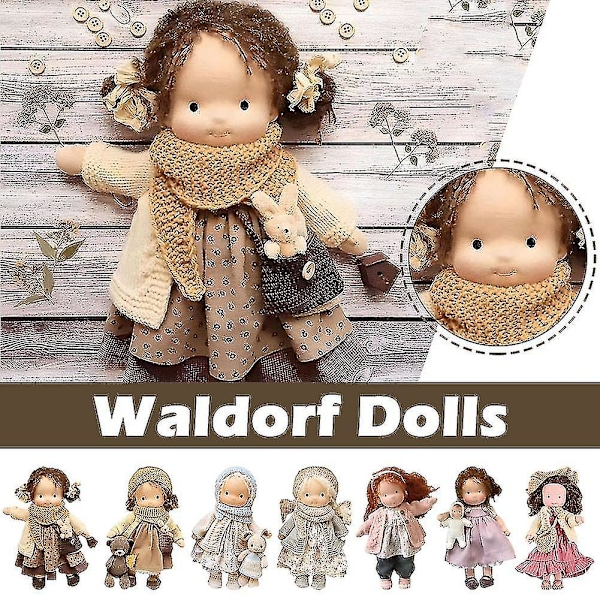 Waldorf Pehmolelu Käsintehty Puuvillanukke Lelu Nukke Tyttöjen Syntymäpäivälahja B