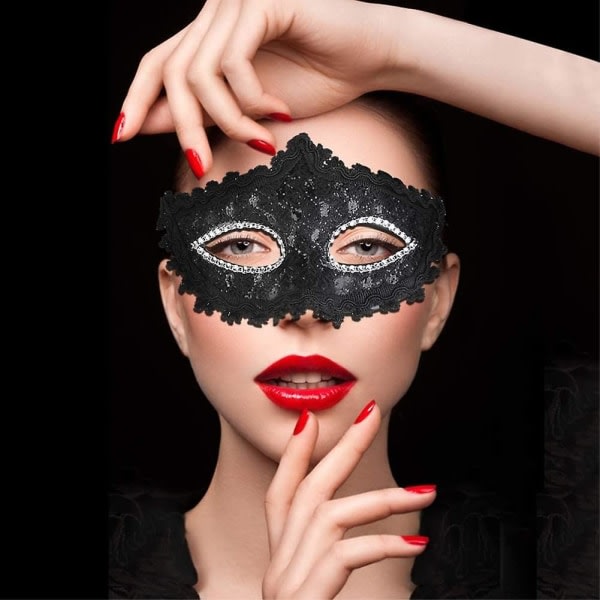 Maskeradmask Venetiansk mask Ansiktsmask Kvinnor Maskeradmasker för kvinnor Halloween, Maskerad, Kostymfestmasker