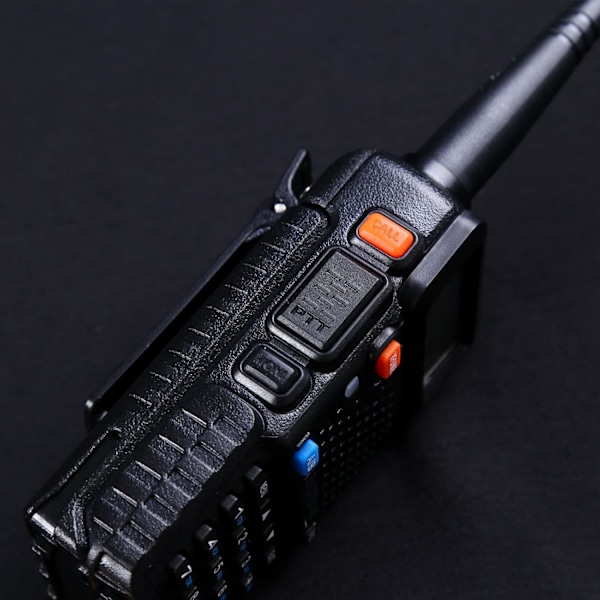 UV5R baofen gTalkie Walkie Talkie Dual Band Radio, Svart (1 stk) 1800mAh Li-ION Batteri Walkie Talkie