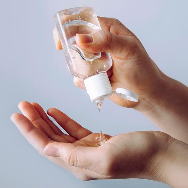 Plastklämflaskor - 20-pack 60 ml tom PET-dispenser - Påfyllningsbara reseflaskor för lotion schampo Klar 4,3x9 cm