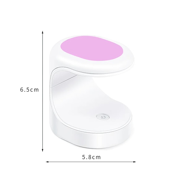 16W UV LED-lampa för nagelkonst, mini, bärbar White