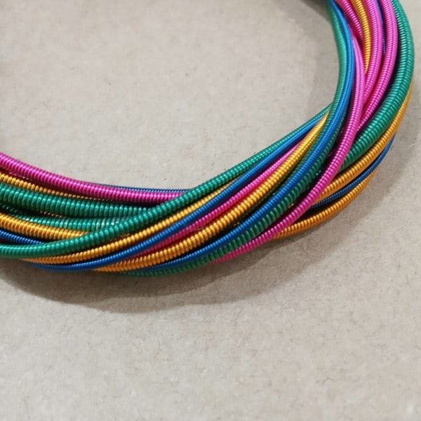 Bassokielisarja, 4-kielinen bassokielisarja Sähköbassokielisarja Laatu 0,44mm-1,00mm Värikkäät päät Sähköbassokielisarja