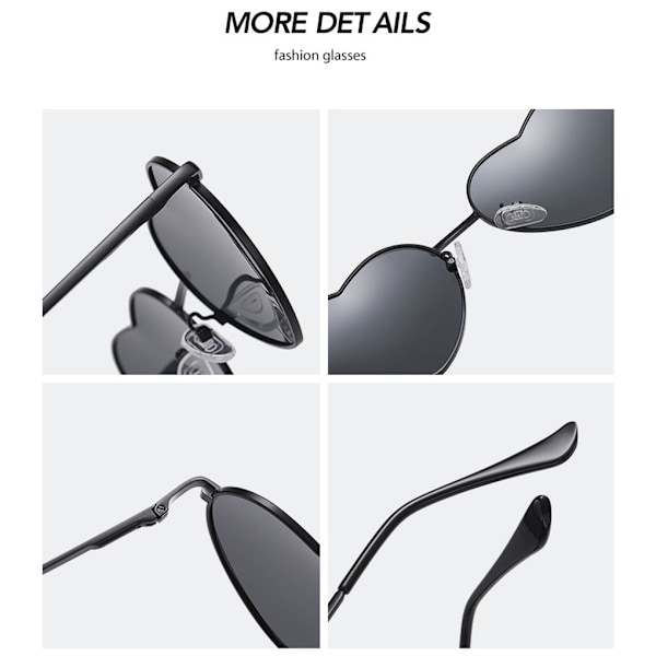 1/2/3/5 hjärtformade guldmetallram och Tac-lins för stilren silverram himmelsblå[GKS] silver frame skyblue 1Set