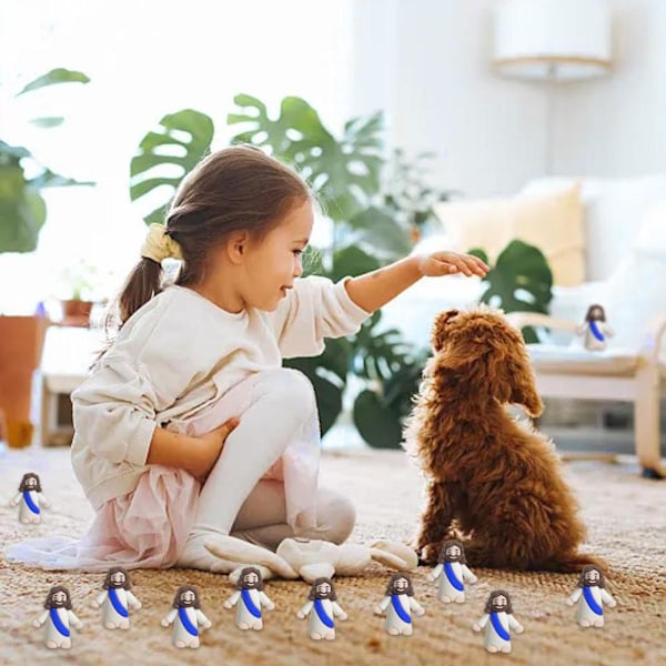 24-100X Mini] Jesusfigur för påskdekorationer, liten baby Jesusfigur 60pcs one-size