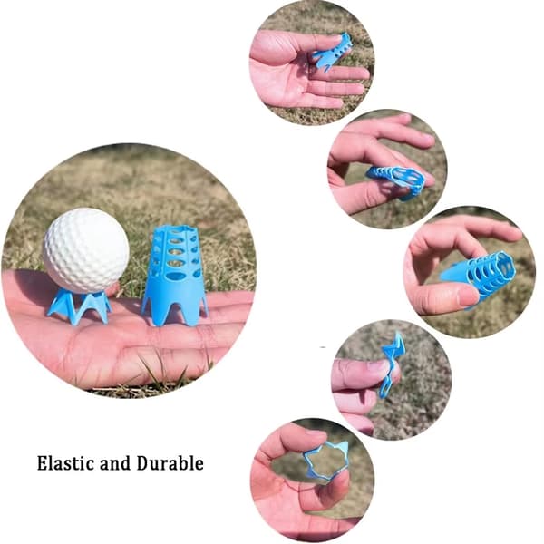 Tees til golfsimulator 6-pak Gummi