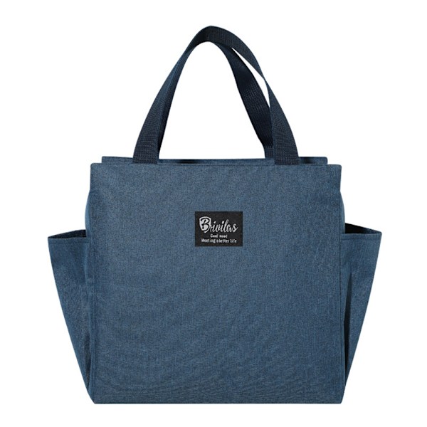 Madkasse til voksne, børn, tyk, bærbar Navy Blue