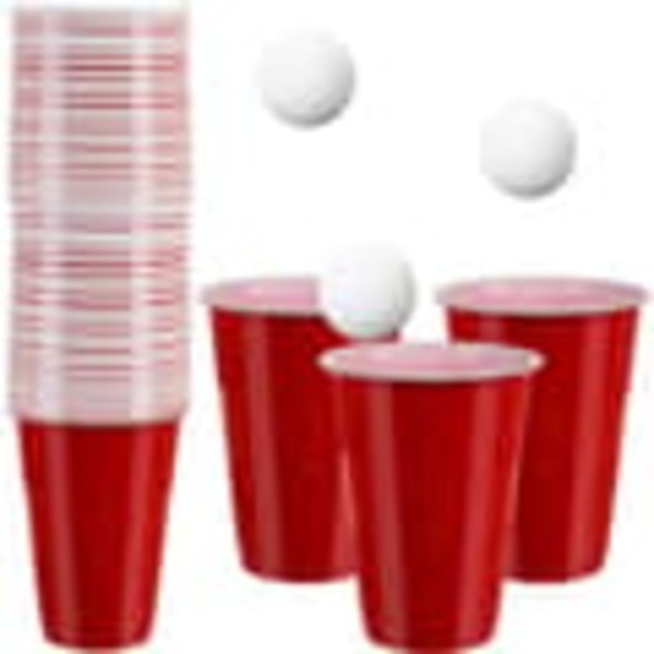 Beer Pong / Ölpingis Spil - 50 stk