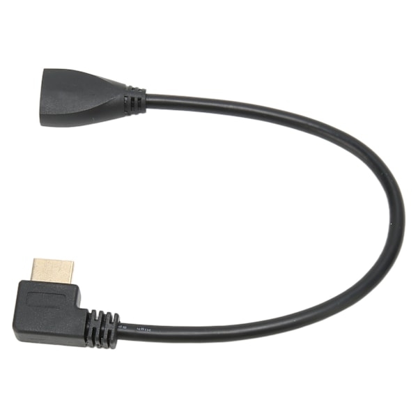 Vasen Kulma HD Multimedia Interface Jatkojohto Tyyppi A Uros - Naaras 24K Kullattu Liitin 3D 4K Videojohto