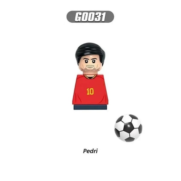 2024 NYE Verdensberømte Fodboldspillere Figurer Messi Ronaldo Neymar Lewandowski Mini Action Byggeklods Model Legetøj Børnegaver 3