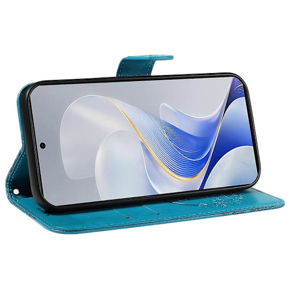 Plånboksfodral för vivo S19 5G/V40 5G Stötsäkert Flip Fodral Blommigt Fjäril Läder Telefonfodral Flerfärgat Multicolor Style A