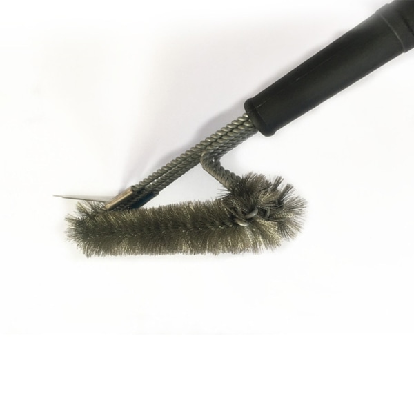 18 inch three-headed barbecue brush with shovel