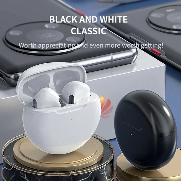 Tws Bluetooth 5.0 Pro 6 Kuulokkeet Latauskotelo Langattomat Kuulokkeet 9D Stereo Urheilunapit Lenovo Ht380 Lp40 Pro J6 Kuulokkeet Pro 6 Pink