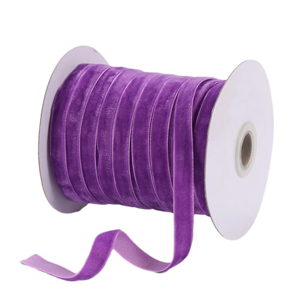 Dekorativa DIY Sammetband Lättanvända upp till 50 meter i flera färger [GKS] style 10