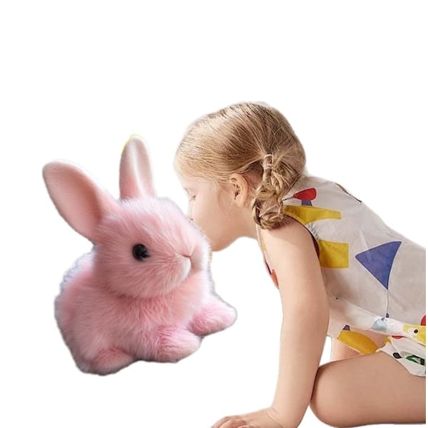 Hyppäävä pupulelu, interaktiiviset pupupehmot, sähköiset pupulelut pink