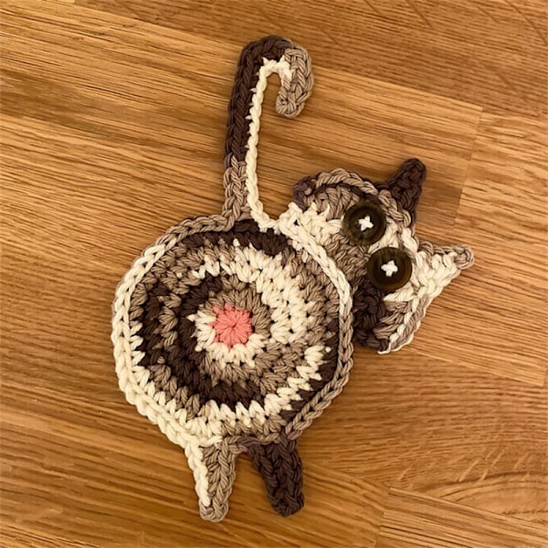 Juletræsformet Kattehus Hule Seng Blød Tipihus Varm Katteseng Kattepote Brik Funny Håndlavet Hæklet Kop Måtte Skridsikker Kop Måtte Housewarmin Dark Grey A