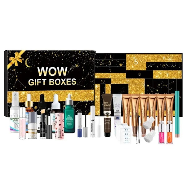 24st Jul 24 Dagar Nedräkning Kalender Box Allt I Ett Flickor Smink Set Smink Set C