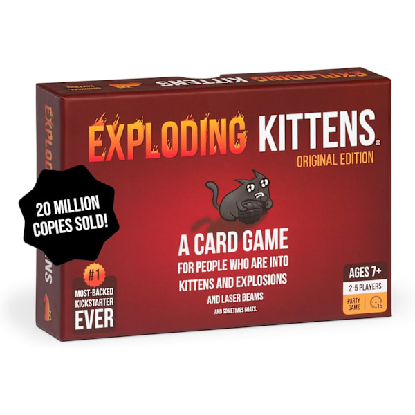 Originalutgåva - Hilariskt kortspel för familjen - Partyspel för åldrar 7 år och uppåt - 56 kort - 2-5 spelare - 15 minuters speltid