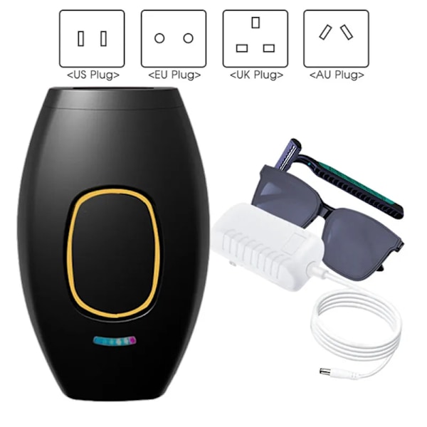 Body Bikini IPL 500.000 Flash Depilator Pulsar Permanent Laser Epilator Smertefri til Kvinder Hårfjerning