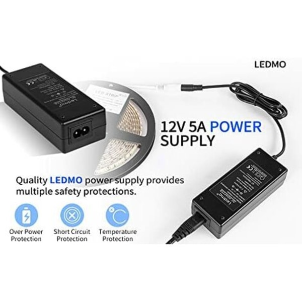 Adapter Strömförsörjning, 12V 2A Transformatorer, Laddarlist