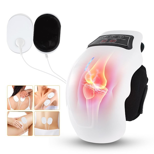 Physiotherapy Warm Compress Electric Knee Massager Vibration Warming Knee Massage Relieve Rheumatoid Arthritis Laser Light Therapy