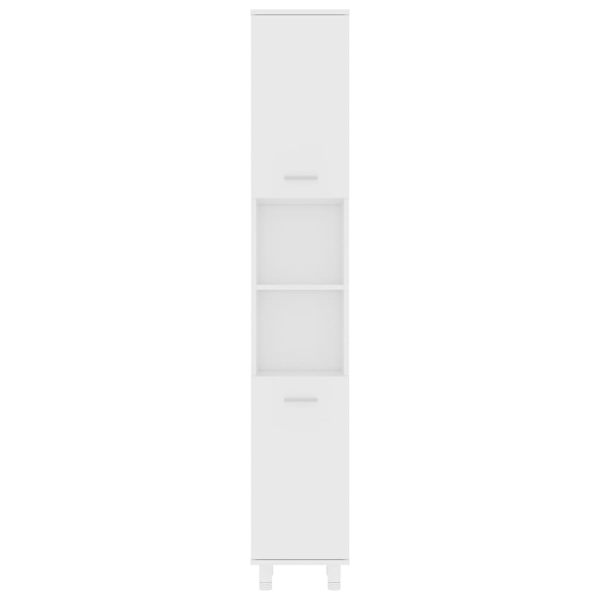 vidaXL Badeværelsesskab Hvid 30x30x179 cm Konstrueret træ White White