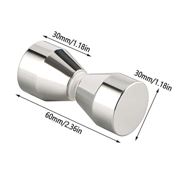 Dusjdørgreb - Sølv Aluminium - Til Dusjdøre, Glas