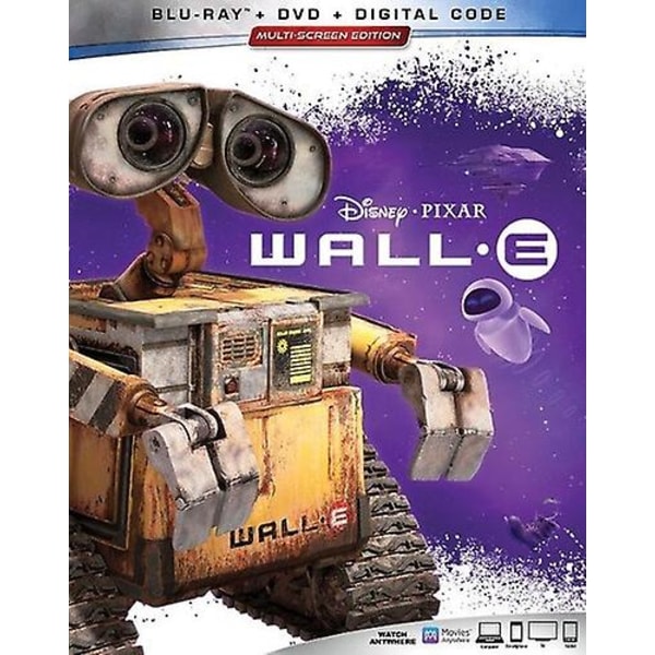 Wall-E [BLU-RAY] DVD:llä, 3-pakkaus, Ac-3/Dolby Digital, digitaalinen kopio, Dolby, uusi julkaisu, tekstitetty USA:n tuonti