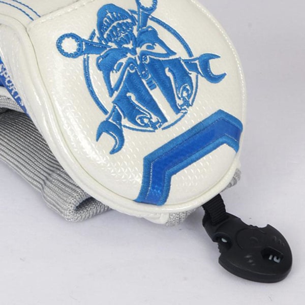 1/2/3 Slitstarkt Golf Driver Headcover PU Läder UT Klubbhuvud Vit UT 37CM[GKS] White UT 37CM 1Set