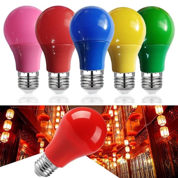 LED-lampa A60 E27 Röd[GKS] Red E27-E27