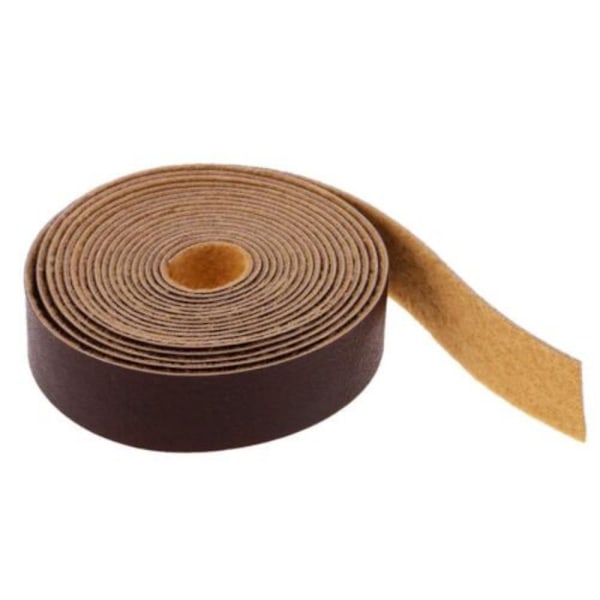 10 meter lærreim Stripe DIY Lærhåndverk LYSE KAFFE Light Coffee